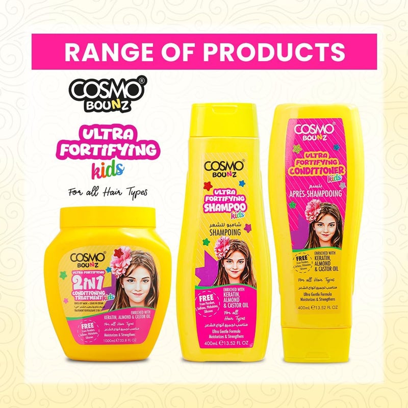 COSMO Bounz Ultra Fortifying Conditioner for Kids - 400ml - Image 5